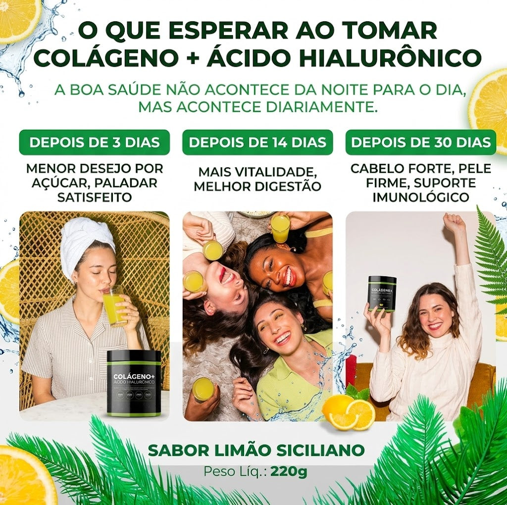 ASNESFIT: Colagénio Multi-Ação 1 & 3: Com Ácido Hialurónico e 12 Vitaminas